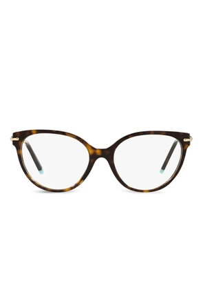 Tiffany & Co Eyewear cat-eye tortoiseshell glasses - Brown