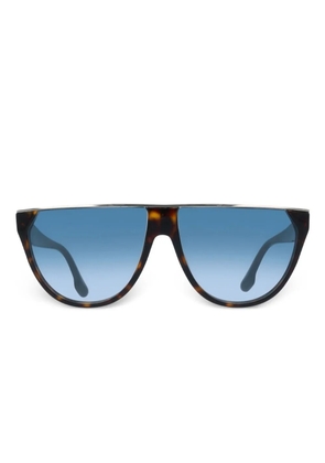 Victoria Beckham Eyewear tortoiseshell-frame shield sunglasses - Brown