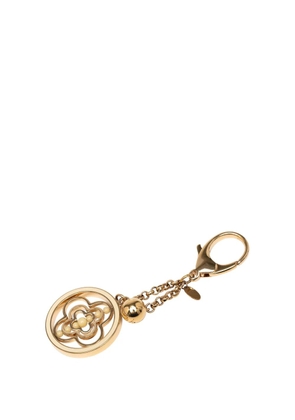 Louis Vuitton Pre-Owned 2014 Whirly Flower Bag Charm key chain - Gold