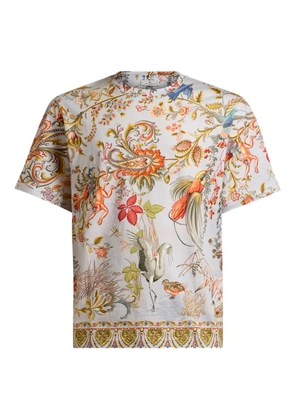 ETRO Fauna-print T-shirt - Neutrals