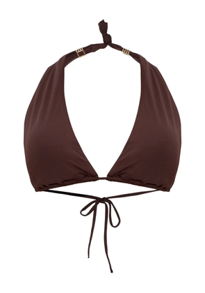 Melissa Odabash Grenada halterneck bikini top - Brown