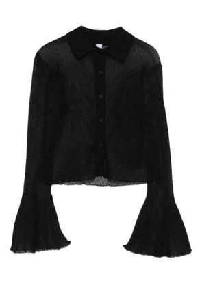 CFCL pleated bell-sleeve top - Black