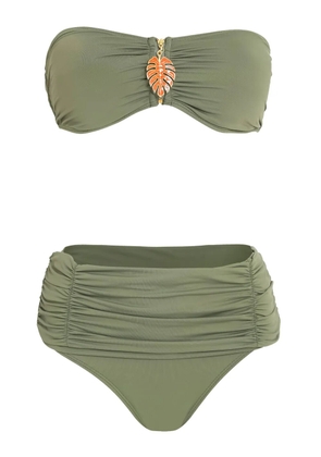 Brigitte bandeau bikini set - Green