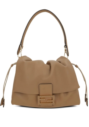 FENDI medium Mamma Baguette drawstring logo tote bag - Brown