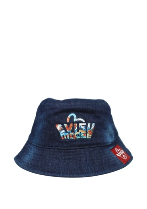 EVISU x Moose Knuckles embroidered bucket hat - Blue