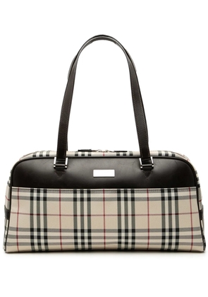 Burberry Pre-Owned 2000-2017 House Check Canvas handbag - Brown