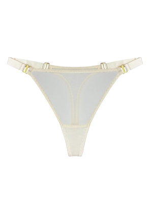 Bordelle Signature mesh thong - Neutrals