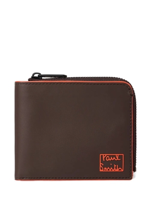 Paul Smith zip-around leather wallet - Brown