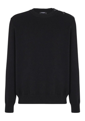 Balmain buttoned cashmere sweater - Black