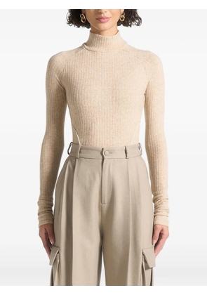 Manière De Voir contour-piping ribbed top - Neutrals