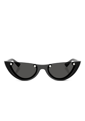 Jimmy Choo Eyewear stud geometric-frame sunglasses - Black