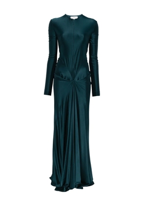 Victoria Beckham Cut-Out long-sleeve maxi dress - Blue
