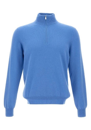 Gran Sasso half-zip turtleneck sweater - Blue