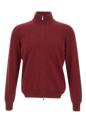 Gran Sasso zip-fastening ribbed-trims cardigan - Red