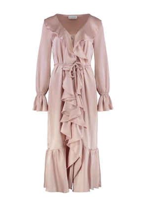 Les Filles d'Eva ruffled midi dress - Pink
