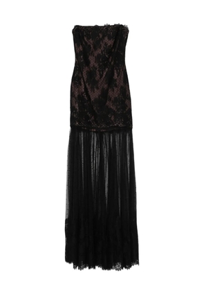 Retrofete lace tulle maxi dress - Black
