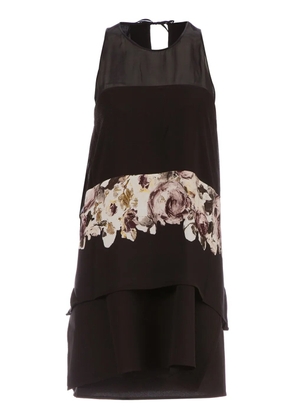 Sharon Wauchob flared floral detail dress - Black