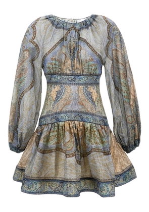 ZIMMERMANN Wanderlust mini dress - Blue