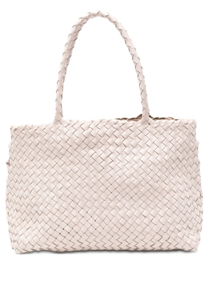 DRAGON DIFFUSION woven handle tote bag - Pink