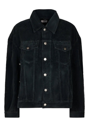 Haikure corduroy button jacket - Black
