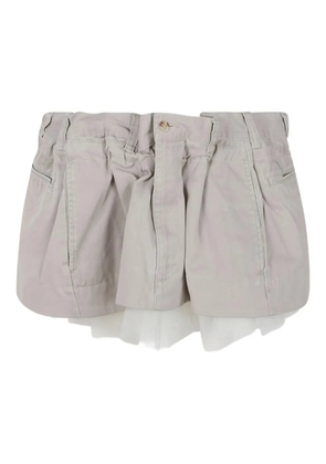 ALL IN scrunch mini skirt - Neutrals