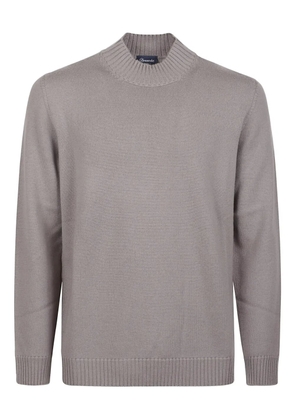 Drumohr ribbed mock-neck sweater - Grey