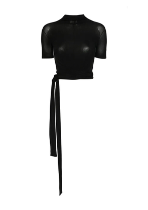 B1ARCHIVE self-tie detail T-shirt - Black