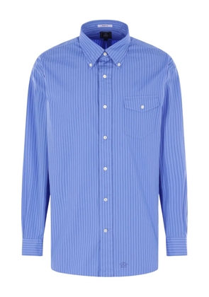 J.PRESS striped pocket shirt - Blue