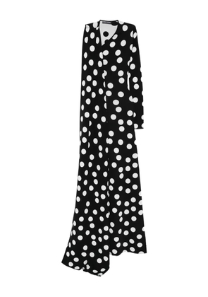 David Koma polka dot maxi dress - Black