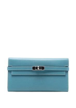 Hermès Pre-Owned 2012 Epsom Kelly To Go Wallet crossbody bag - Blue