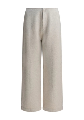 UMARMUNG seam-detail wide-leg trousers - Neutrals