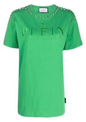 Philipp Plein crystal-embellished short-sleeved T-shirt - Green