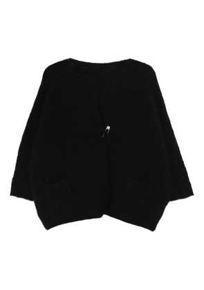 Daniela Gregis safety-pin cardigan - Black