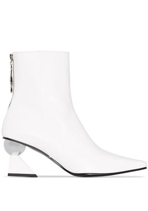 Yuul Yie Amoeba Glam 70mm ankle boots - White