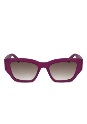 Lacoste geometric-frame sunglasses - Purple