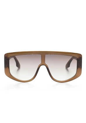 Victoria Beckham Eyewear Visor pilot-frame sunglasses - Green
