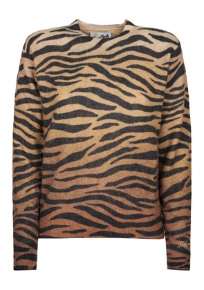 MC2 Saint Barth zebra-print sweater - Brown