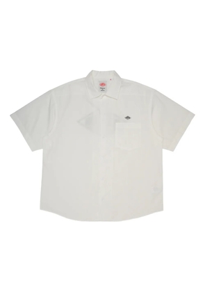 Danton chest-pocket logo-detail shirt - White