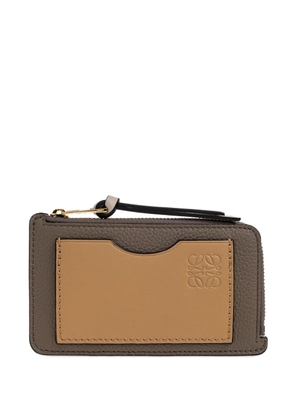 LOEWE embossed zip-up wallet - Neutrals