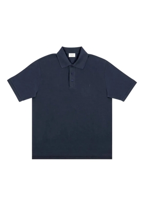 Saint Laurent CASSANDRE logo-detail polo top - Blue