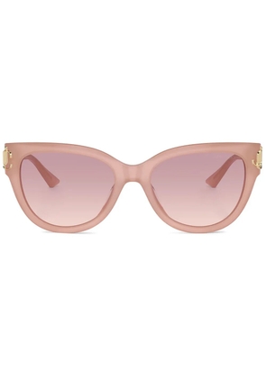 Jimmy Choo Eyewear logo-plaque sunglasses - Pink