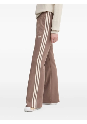 adidas 3-stripe logo track pants - Brown
