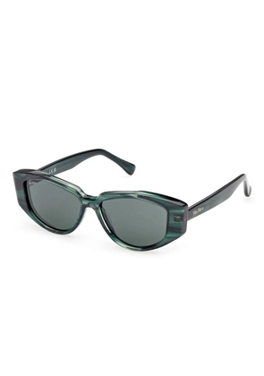 Max Mara Eyewear geometric-frame sunglasses - Green