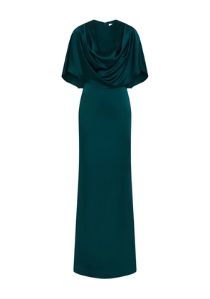 Rebecca Vallance Ellerie cape-detail maxi dress - Green