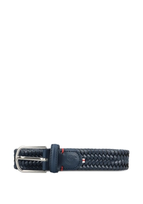 LA BOUCLE woven leather pisa belt - Blue