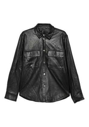 MEDEEA pocket leather jacket - Black