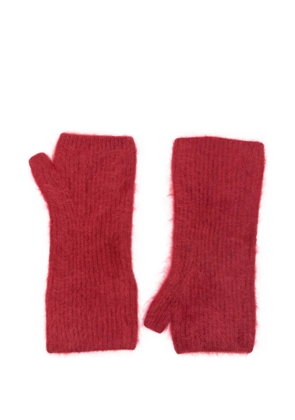 absolut cashmere Karolina fingerless cashmere gloves - Red
