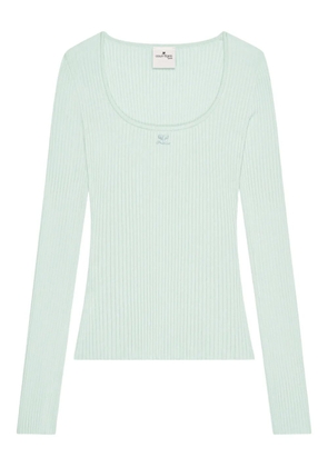 Courrèges ribbed top - Green