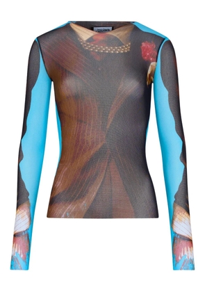 Jean Paul Gaultier Re-editionlong-sleeves top - Brown