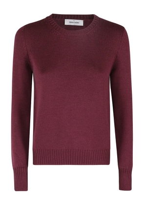 Gran Sasso ribbed sweater - Red